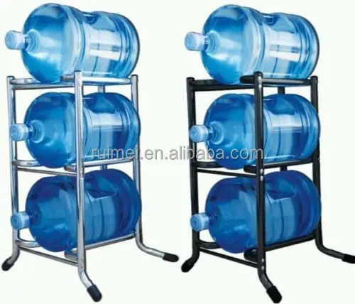 Botella de agua de 5 galones Rack de almacenamiento extraíble 4 pcs botellas de jarra de botella de agua de 5 galones de almacenamiento en Rack