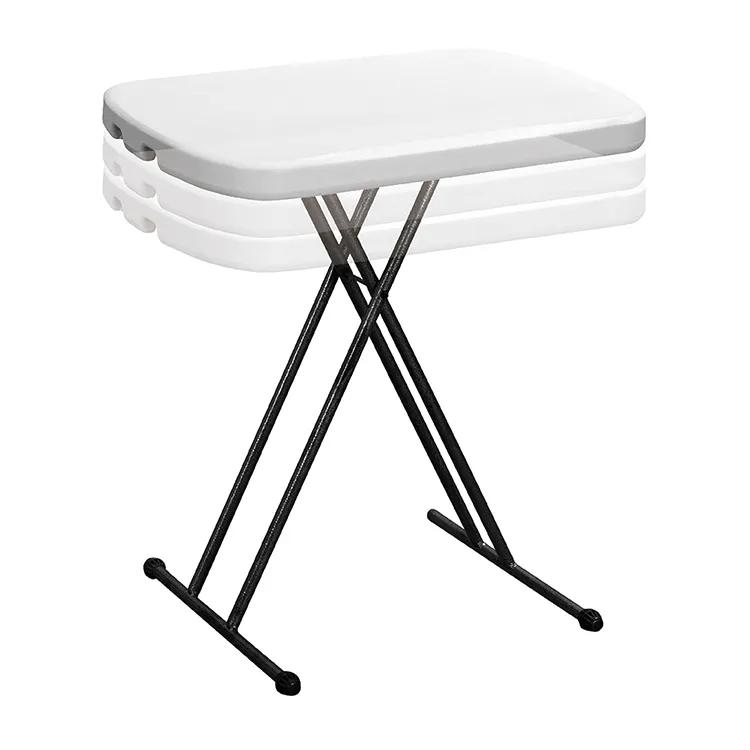 경량 내구성 휴대용 블로우 금형 높이 조절 접이식 의자 접이식 캠핑 피크닉 작은 플라스틱 개인 테이블