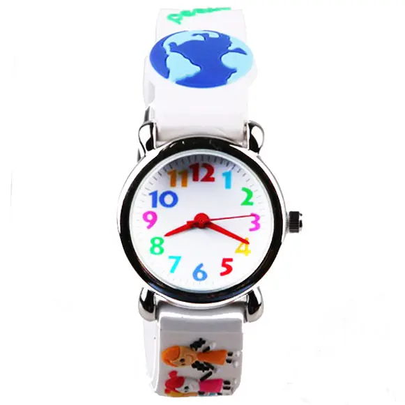 Fabrieksprijs Goedkope Siliconen Slap Kids Horloge Kwarts Siliconen Rubber