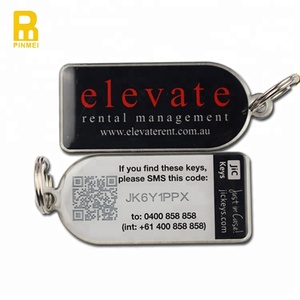 Özel otel kimlik numarası anahtar etiketi baskı anahtar etiketi Qr kodu oda numarası anahtarlık anahtarlık - Product Image 4