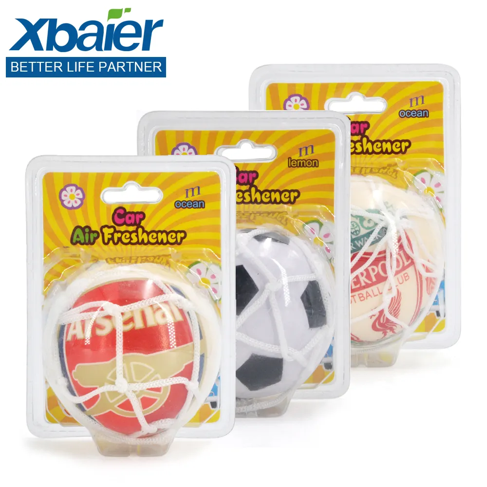 Appeso Pallone Da Calcio Forma Regalo Promozionale di Plastica Auto Deodorante