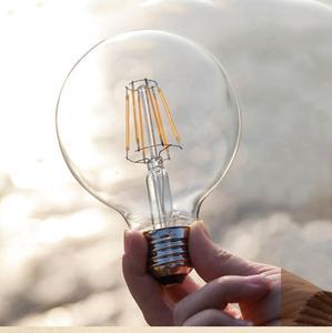 STLG125Ledフィラメント電球グローブ電球4W6W8WレトロLEDエジソン電球クリアガラス屋内家の家の照明大きなランプE72 - Product Image 2