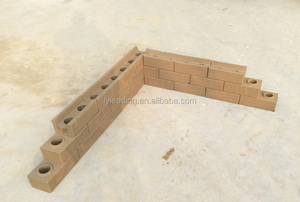 4-10 feuerfeste Ziegels chneide maschine Stabilisierte voll automatische hydraulische Zement block maschine in Bangladesch