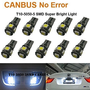 T10 5050 5SMD Canbus led araba işık 5SMD 5050 194 W5W LED araba elektrik ampulü canbus ve hata ücretsiz okuma işık - Product Image 5