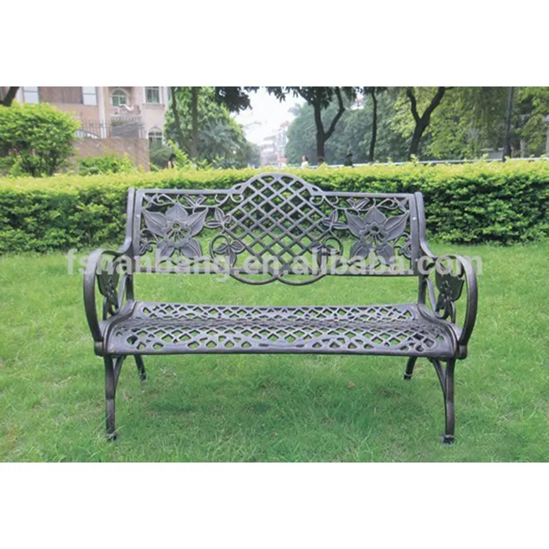 Cadeira metálica fundido estilo francês, cadeira do parque do ferro fundido de alumínio