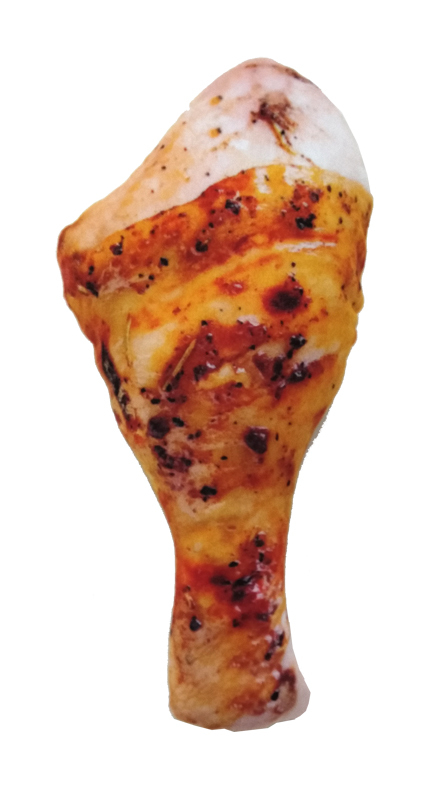 Muslo de pollo marrón