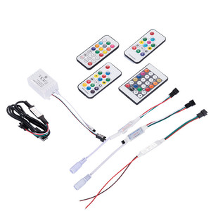 Controlador de píxeles a todo Color WS2811 WS2812B UCS1903, tira de luz LED RF, mando a distancia inalámbrico IR DC USB