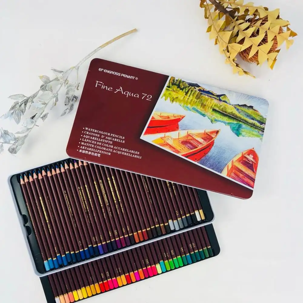 OEM Professional High Quality Cheap Water Color lencil Wood Drawing Kid Water Art Color Pencil Set para Desenho