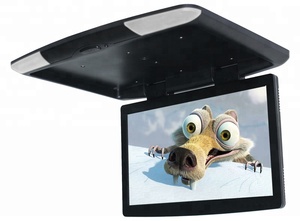 Roof Mounted 18.5&quot; 19&quot;inch Flip Down Vehicle Car coach Bus <strong>LCD</strong> <strong>Video</strong> Multimedia <strong>Monitor</strong> with SD USB Player Support HDM1 AV <strong>Input</strong> - Product Image 3