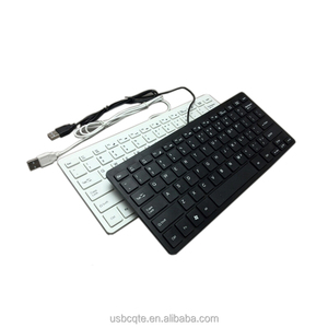 Mini teclado de ordenador con cable USB de 78 teclas Nuevo stock con funciones de retroiluminación LED a un precio económico