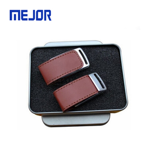 เคสสีขาวของแท้แฟลชดิสก์16G เมมโมรี่สติ๊กโลหะ32G True Cuero OEM 8G ไดรฟ์ Usb หนัง - Product Image 6