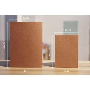 Kraft Vintage cubierta de cuaderno de dibujo Scrawl Bloc de notas diario de viaje cuaderno diario libro de notas con papel en blanco