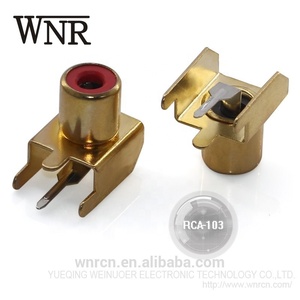 热卖 WNRE 1 插座 rca 插孔女性 rca 连接器 pcb mount 2 pin - Product Image 6