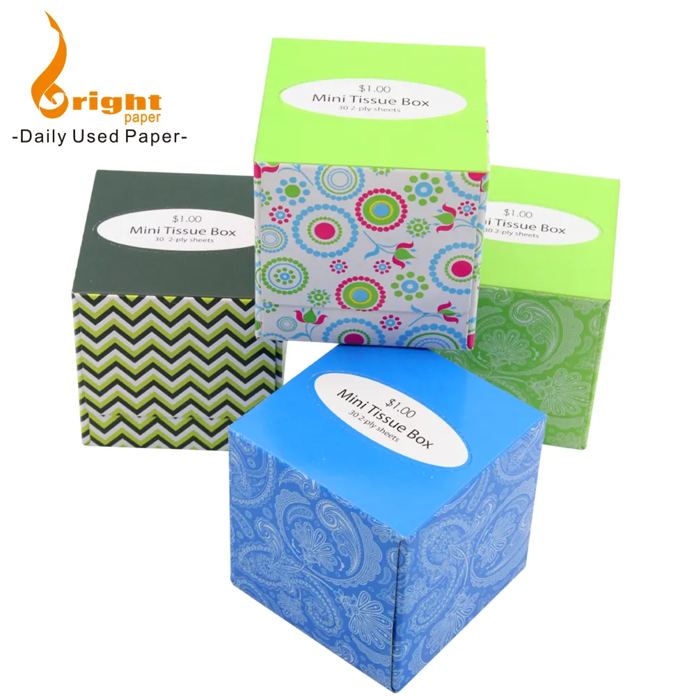 Wholesale 2 Ply Small Cube Box Facial Tissue