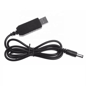 Change <strong>USB</strong> 5V to DC 9V 12V 800mA Boost Step up UPS Cable Module Voltage Convert <strong>2</strong>.1x5.5mm Male Connector DC DC Step-Up Converter - Product Image 1