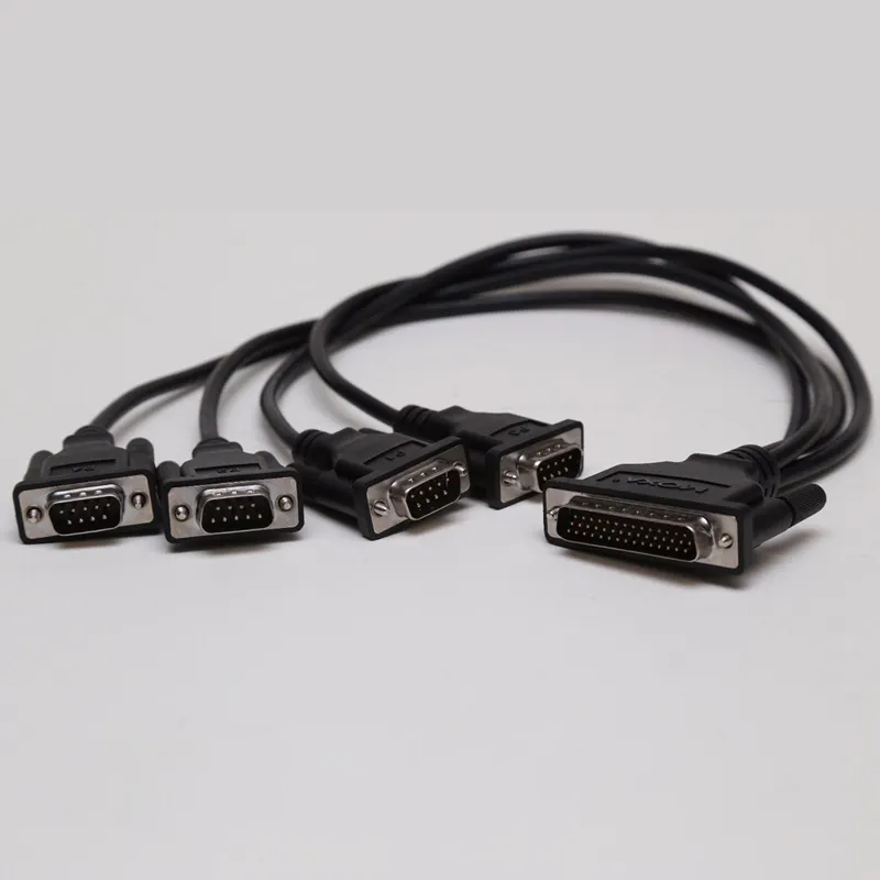 NEW 뜸 4 port DB44M 에 DB9M. Serial 9-Pin Male Cable CBL-M44M9X4-50 POS-104UL