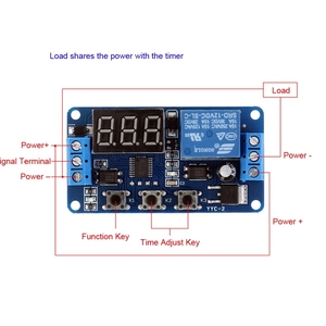 DC12V LED <strong>Display</strong> Automation Delay <strong>Timer</strong> <strong>Control</strong> Switch Multifunction Self-lock PLC Cycle Delay Time Relay Module with case - Product Image 3