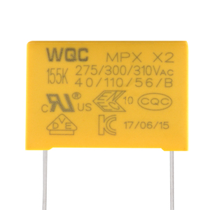 工厂直接热卖安全膜电容器 155 K 310 V 1500nf 27.5毫米高品质 X2 电容 F2box - Product Image 1