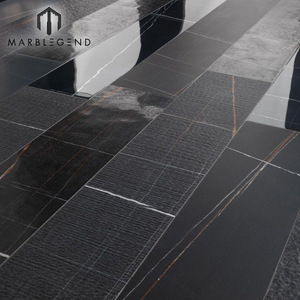 Tunisia Black With Golden Line <strong>Sahara</strong> Noir Aziza Marble - Product Image 4