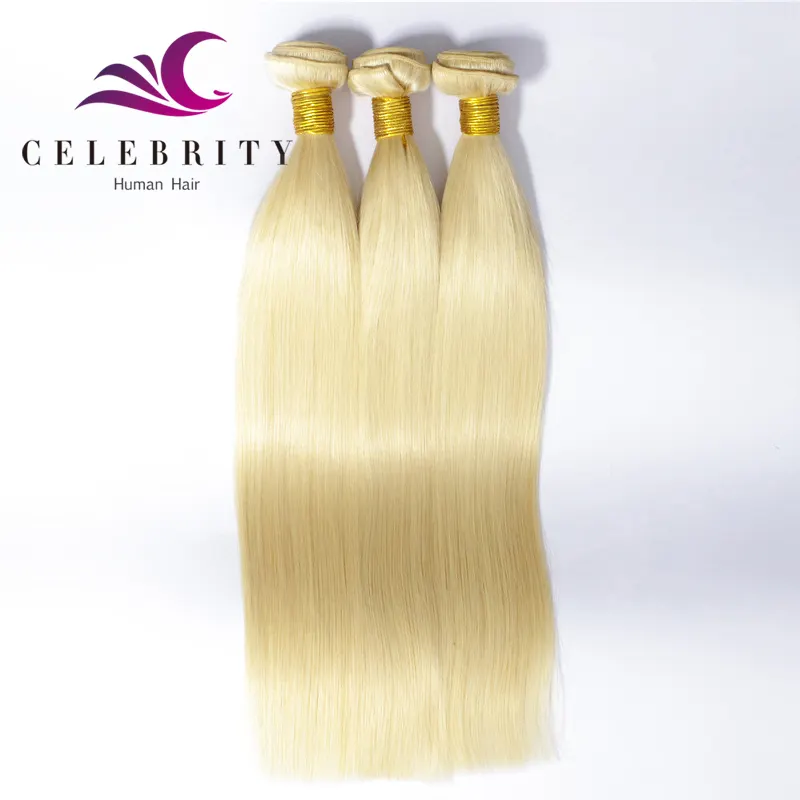 Wholesale cheap 8A human hair weave bundles, best selling human virgin hair weave blonde color