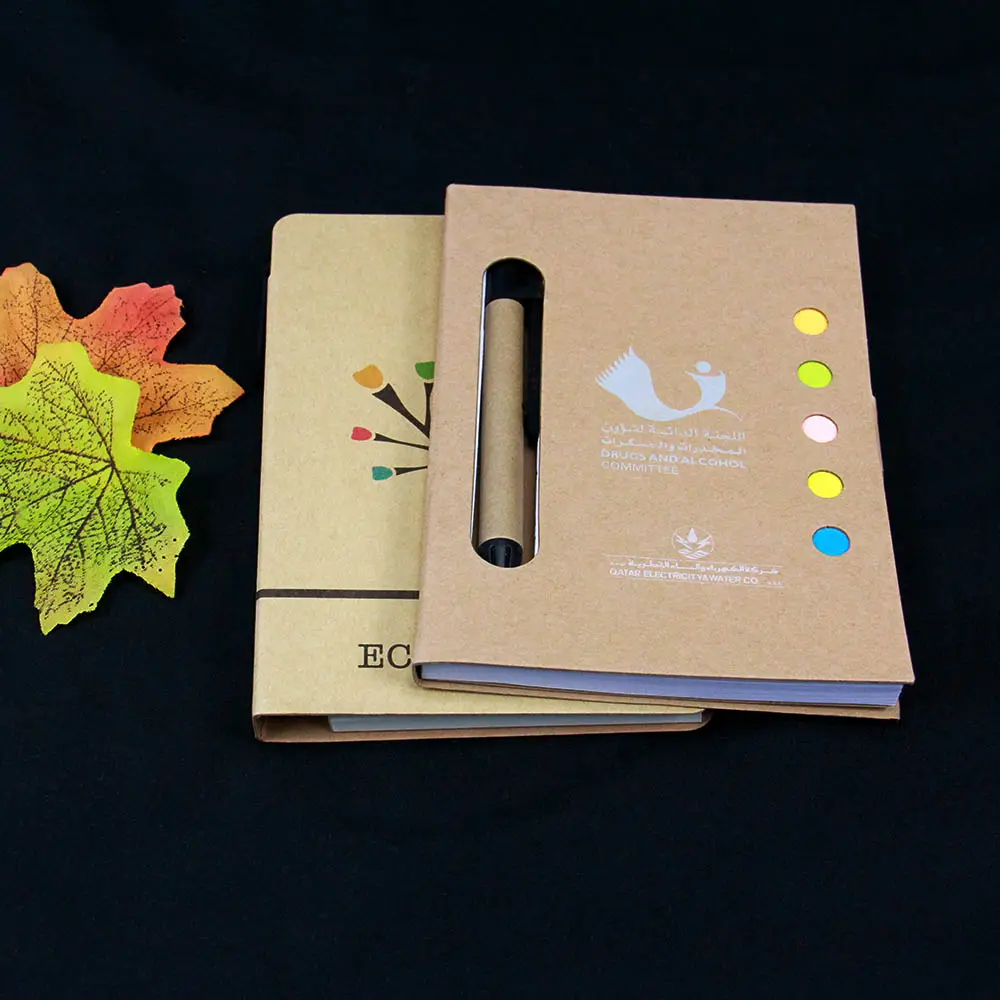 Ufficio Scolastico Forniture Colorato Memo Pad Notepad Sticky Note di Cancelleria Notebook Diario Con La Penna