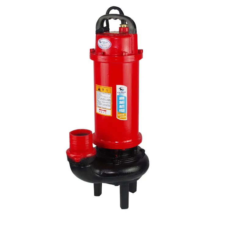 Bomba de água submersível wq 3hp 2.2kw 380v 50hz, bomba de areia e água suja para bombeamento vertical de areia