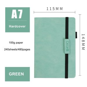 <span class=keywords><strong>A6</strong></span> Custom PU Leder Hardcover Tagebuch New Design Pocket <span class=keywords><strong>Notebook</strong></span> mit Gummiband und Stift halter Journal Agenda