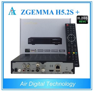אירופה Multistream מפענח ZGEMMA H5.2S בתוספת משולבת מקלט עם HEVC/H.265 DVB-S2 + DVB-S2/S2X/T2/C מקלטים משולשים