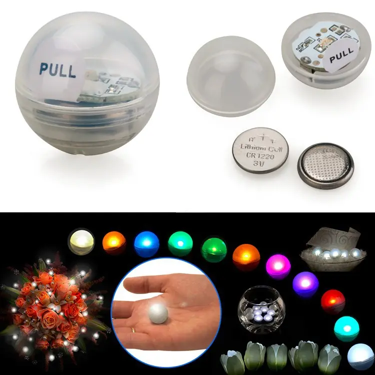 마법의 LED 열매 배터리 운영 미니 LED 요정 빛 플로팅 LED 공