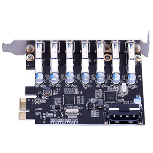 หลายรุ่นUSB Expanderการ์ดpci-e 7 USB3.0 PCI E XPRESSการขยายตัวการ์ดซูเปอร์ความเร็วมินิPCI-E USB 3.0 Hubควบคุมอะแดปเตอร์ - Product Image 3