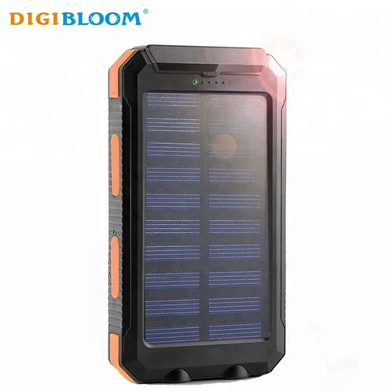 Campione libero Mobile portatile caricatore solare banca di potere esterno esterno del telefono batteria con la bussola per iphone