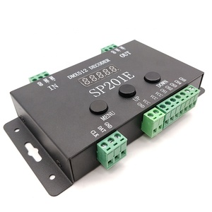 SP201E <strong>Dmx512</strong> Rgbw Addressable <strong>Led</strong> Pixel <strong>Decoder</strong> Controller PWM <strong>Output</strong> WS2812B UCS1903 TM1804 - Product Image 2