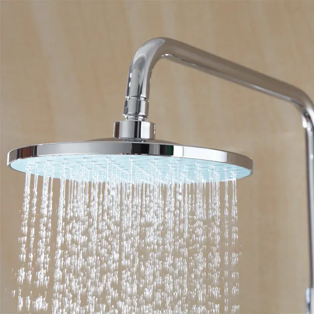 Senlesen — panneau de douche flèche chromé, 3 fonctions, pour articles hygiéniques, ensemble de douche de pluie pour salle de bains