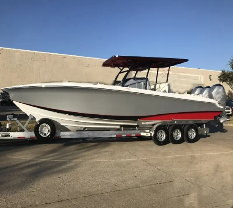 Fishing Three Axles Boat Trailers Heavy Duty Folding Other Trailers Double Axle Mechanical Brakes Customised 185/70R13 Ecocampor