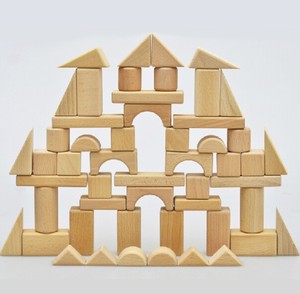 52 unids Acabado ultra-suave bloques de construcción de madera natural de madera del bloque - Product Image 4