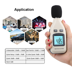 数字声级测试仪，带背光显示的便携式噪声阅读器GM1351，测量噪声的30-130dba仪表，OEM - Product Image 3