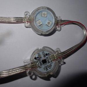 DC12V 30mm WS2811;address led smart modul; 0.72W;RGB volle farbe; klar abdeckung; IP68 bewertet; alle klar draht - Product Image 1