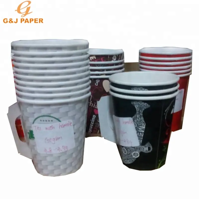 Wholesale 10oz Single Wall Food Grade Beverage Use Disposable Custom Printed Paper Coffee Cup