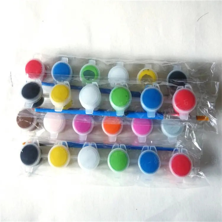 6 di Colore di acqua Set di Vernice Pennello Pittura Arte Artigianato Bambini