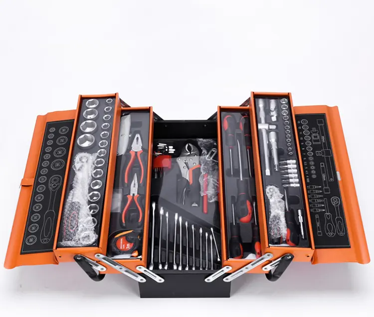 85 Pcs Combination wrench Complete Socket Kit Repair Hand Tool Set