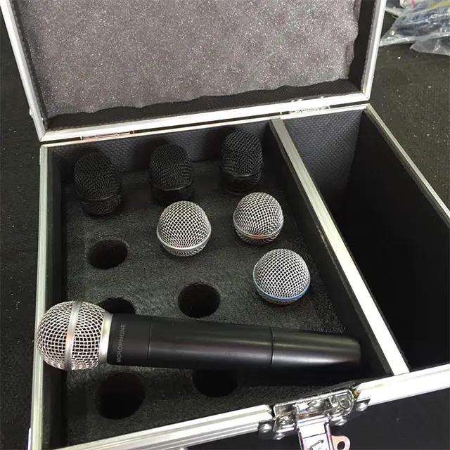 Kkmark Blackline MIC Flight CASE para 12 SM58 micrófono