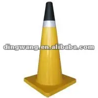 Cono DE TRÁFICO DE SEGURIDAD DE PVC flexible de tráfico de construcción de carreteras de alta calidad y alta elasticidad Ding Wang