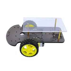 Okystar OEM/ODM Doppels chicht Smart 2WD Roboter Auto Chassis Smart Roboter Auto Chassis Kits