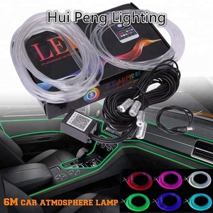 12V DC oto LED İç dekoratif ışık şeridi RGB PVC 80 18W <span class=keywords><strong>HP</strong></span> OEM IP65 IP67 IP68 araba iç Neon dekor 12 ay garanti