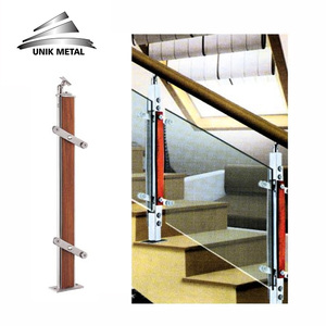 Facile da installare in legno e della balaustra in acciaio inox per la casa/balcone/recinzione/ringhiera/veranda/scala ringhiere