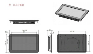 13.3 Inch Capacitieve Touchscreen Industriële Mini Pc I3 I5 I7 Draagbare Industriële Computer Industriële Pc - Product Image 3