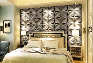 60*60CM 4d sanat yumuşak duvar panelleri alçı tavan fayans 3d duvar paneli
