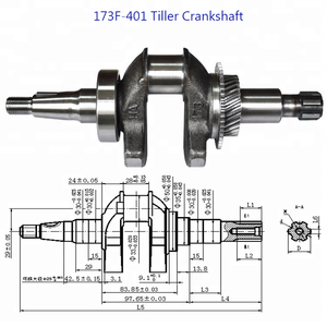 Động cơ diesel 168F Cuống Thì Trục Khuỷu rachides sử dụng trên Tiller Cày Ruộng phù hợp với cho máy phát điện kipor kama - Product Image 3