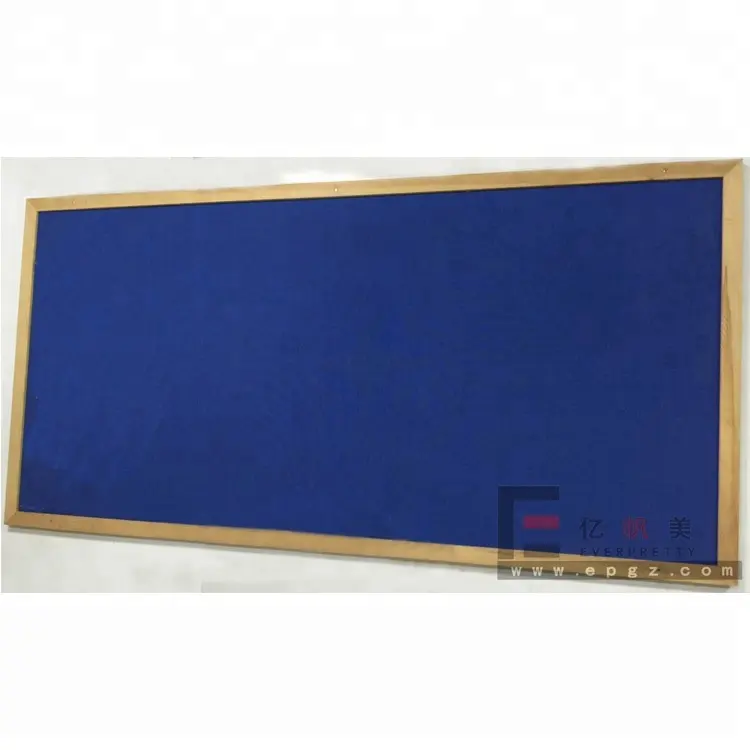 2400*1200 Blue Soft Cork ข้อความ Bulletin Board ไม้กรอบ