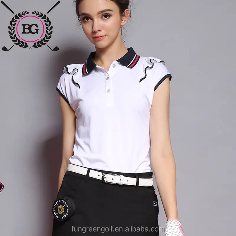 Commercio all'ingrosso OEM Nuova Golf Lady Polo T Shirt Quick Dry Ricama il polo shirts donne personalizzate magliette polo